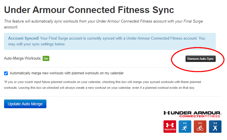 MapMyRun Sync Stopped Working – Final Surge